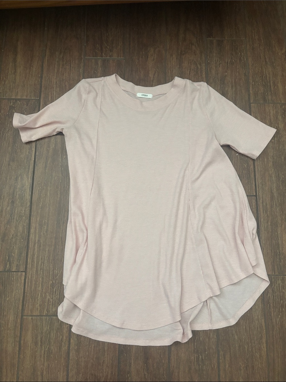 Light Pink Waffle Top